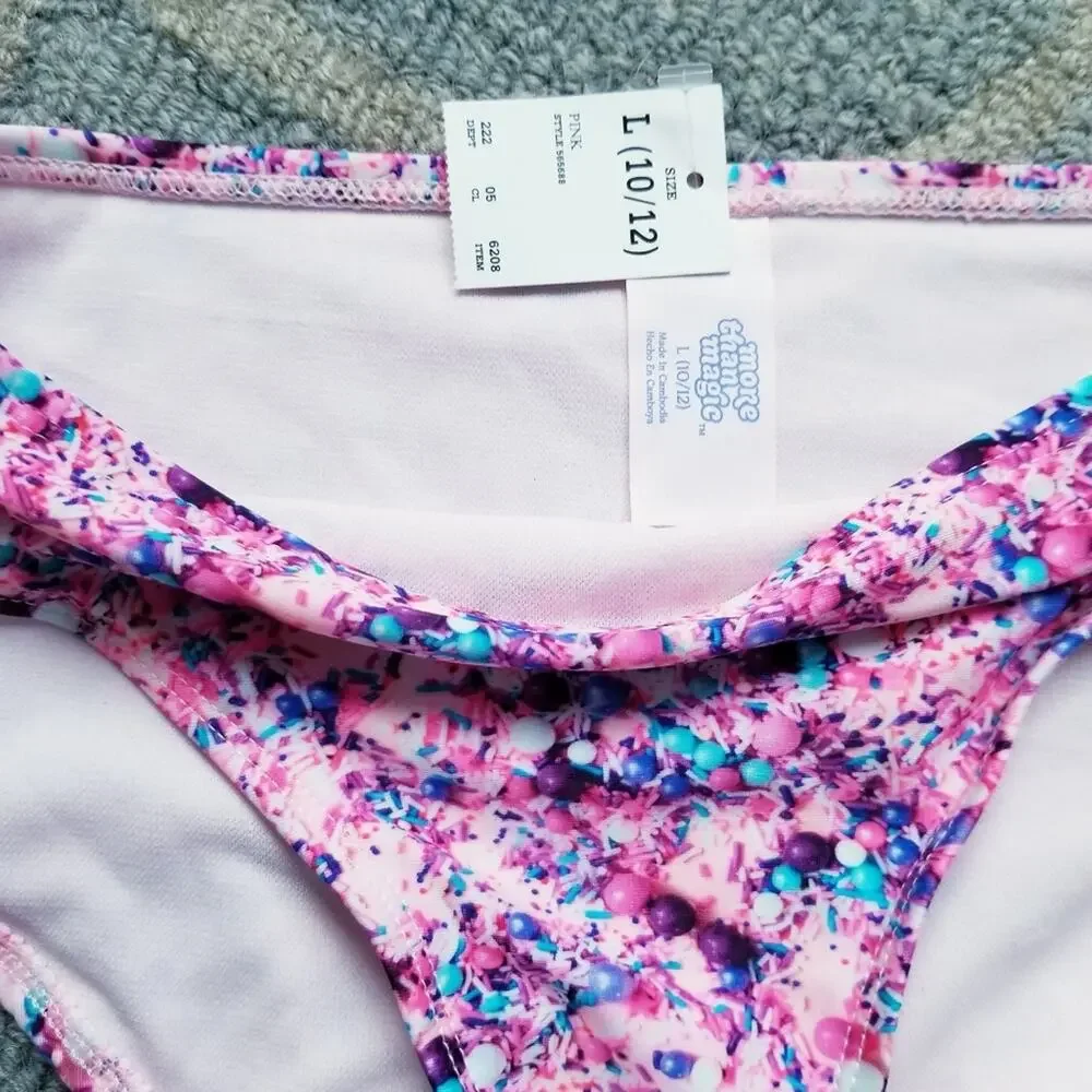 More Than Magic Funfetti Candy Sprinkles Bikini, Size: L (8/10) * New with Tags
